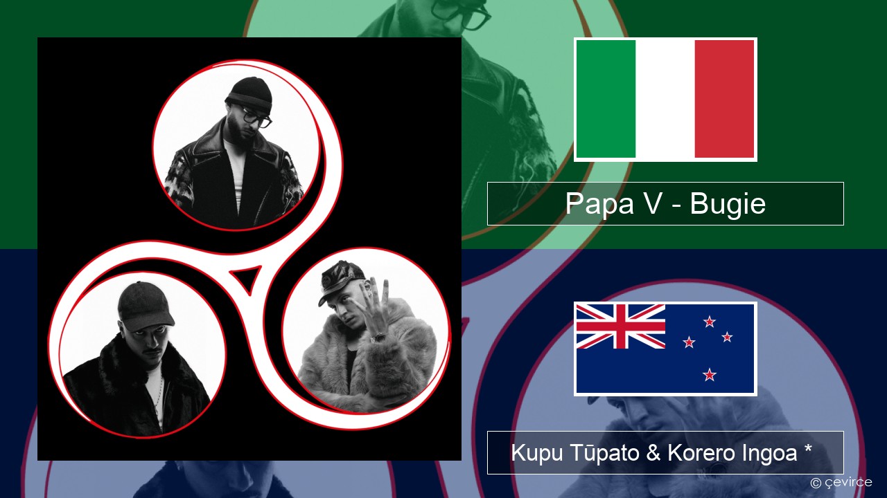 Papa V – Bugie Ingoa *  Kupu Tūpato & Korero Ingoa *