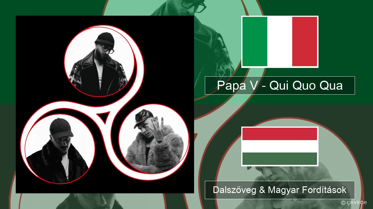 Papa V – Qui Quo Qua Olasz Dalszöveg & Magyar Fordítások