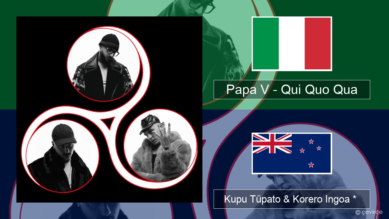 Papa V – Qui Quo Qua Ingoa *  Kupu Tūpato & Korero Ingoa *