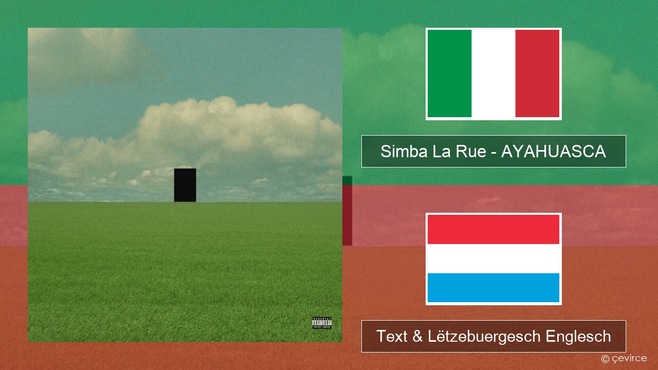 Simba La Rue – AYAHUASCA Italienesch Text & Lëtzebuergesch Englesch