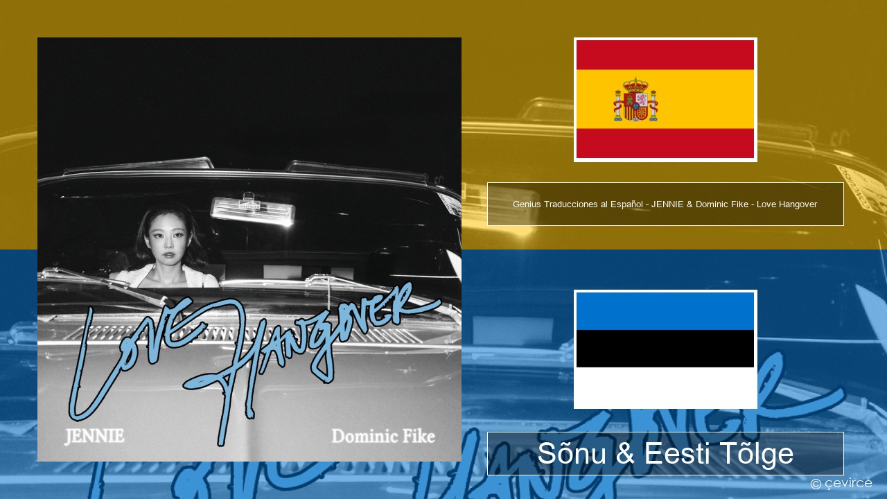 Genius Traducciones al Español – JENNIE & Dominic Fike – Love Hangover (Traducción al Español) Hispaania Sõnu & Eesti Tõlge