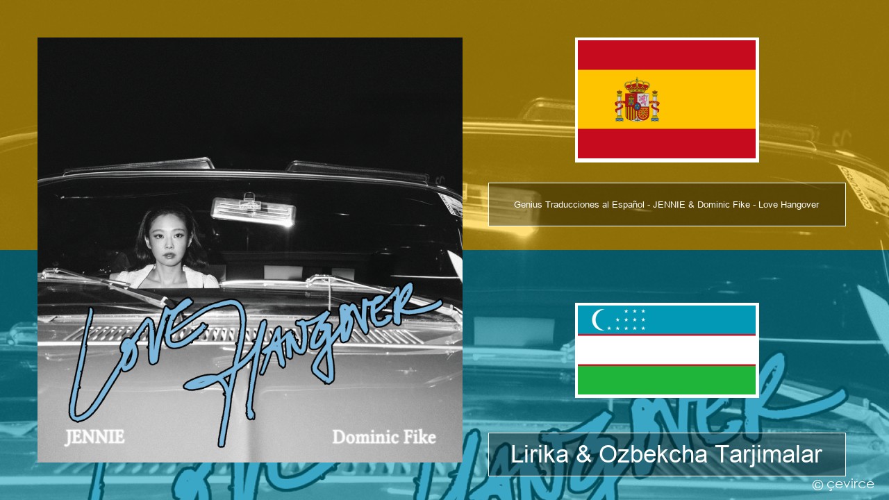 Genius Traducciones al Español – JENNIE & Dominic Fike – Love Hangover (Traducción al Español) Ispancha Lirika & Ozbekcha Tarjimalar