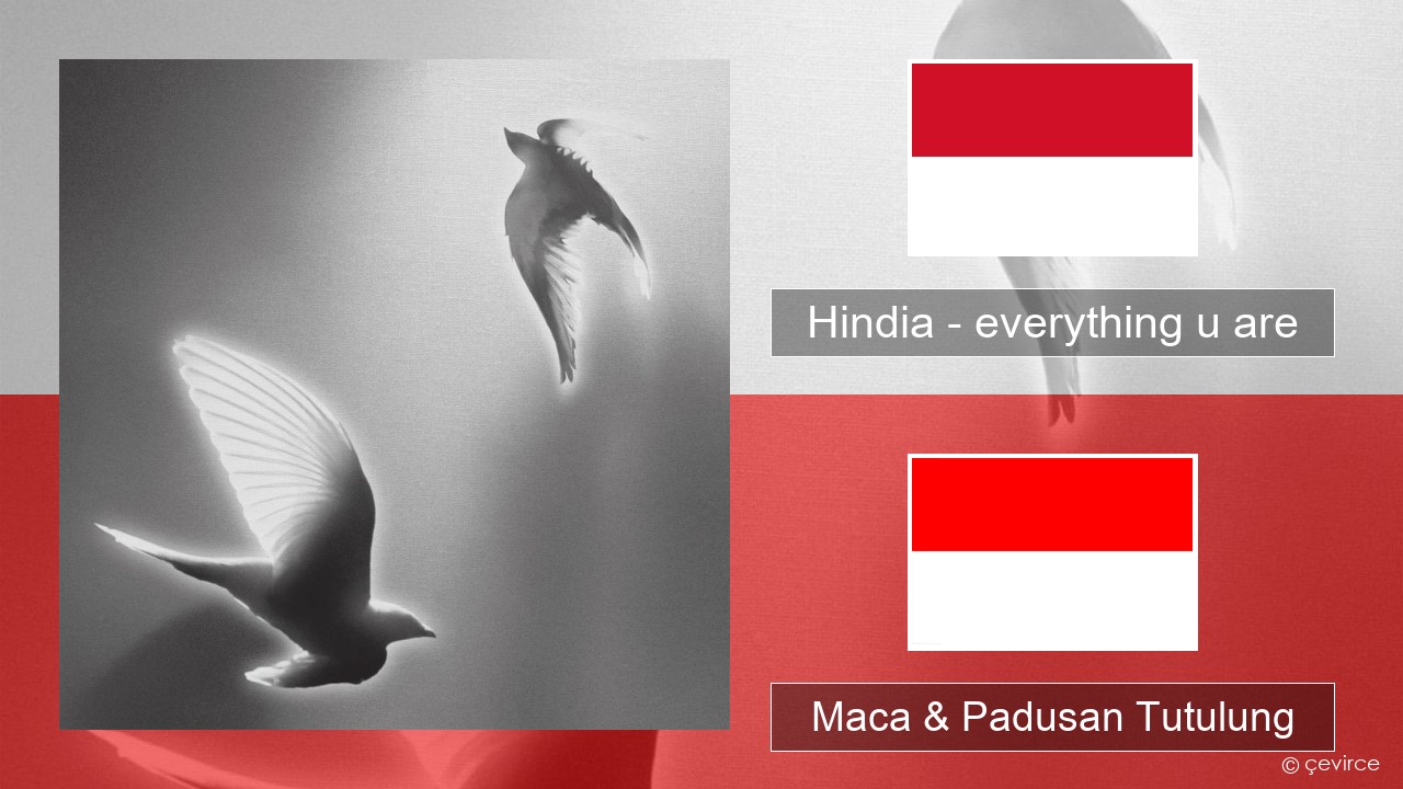 Hindia – everything u are Indonésia Maca & Padusan Tutulung