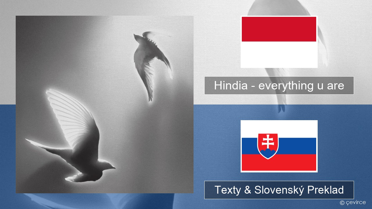 Hindia – everything u are Indonézske Texty & Slovenský Preklad