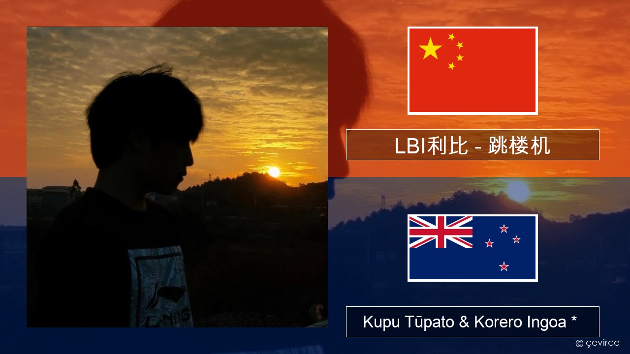 LBI利比 – 跳楼机 (Tiào Lóu Jī) Ingoa *  Kupu Tūpato & Korero Ingoa *