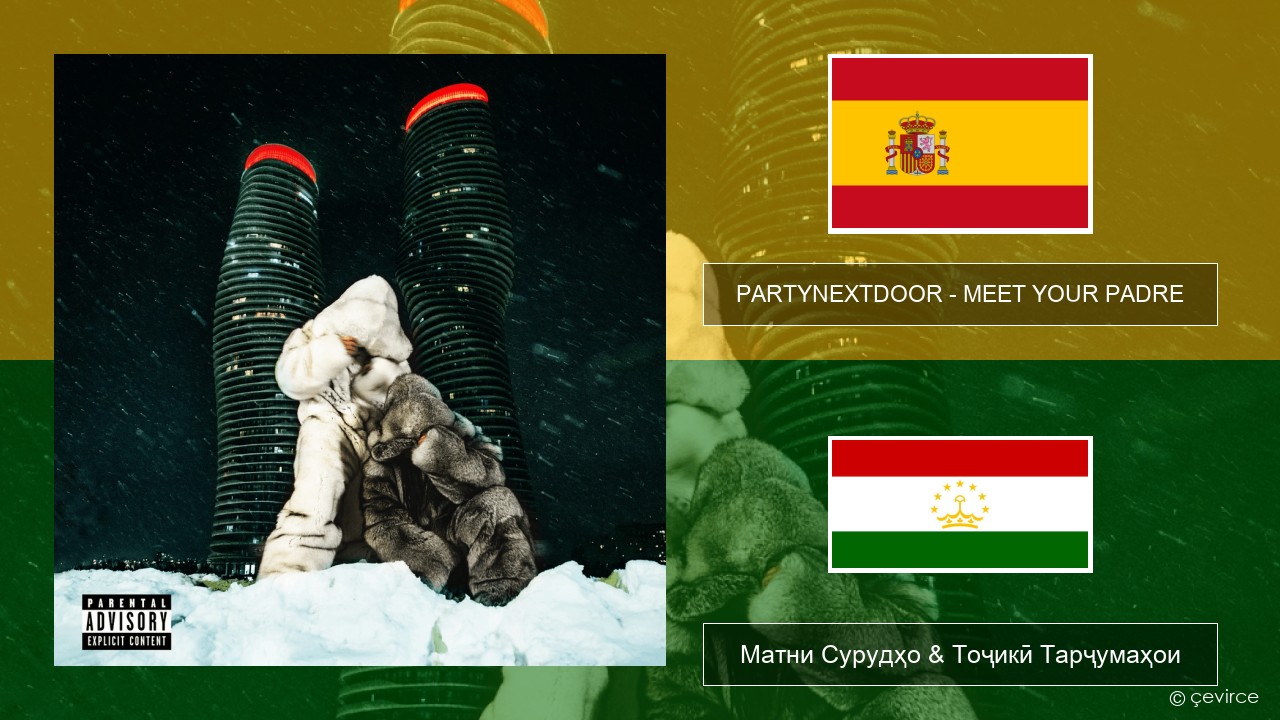 PARTYNEXTDOOR – MEET YOUR PADRE Испанӣ Матни Сурудҳо & Тоҷикӣ Тарҷумаҳои