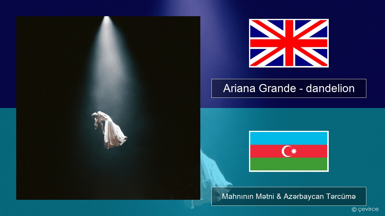 Ariana Grande – dandelion İngilis dili Mahnının Mətni & Azərbaycan Tərcümə