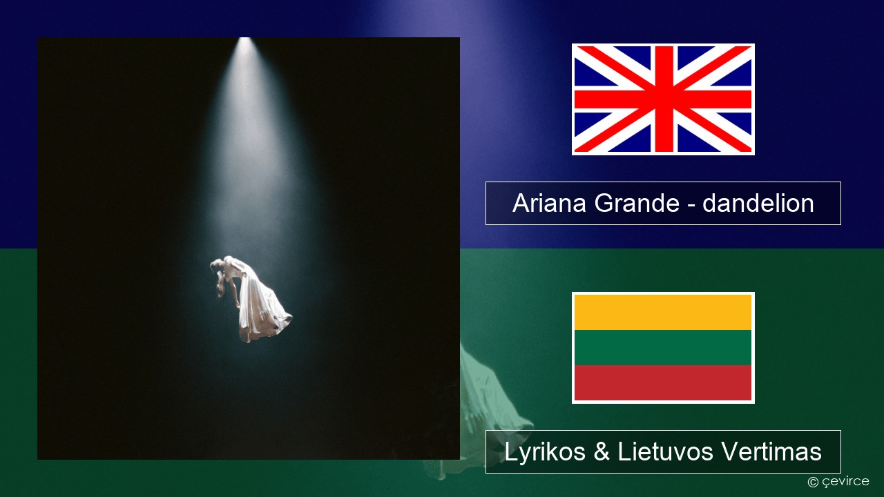 Ariana Grande – dandelion Anglų Lyrikos & Lietuvos Vertimas