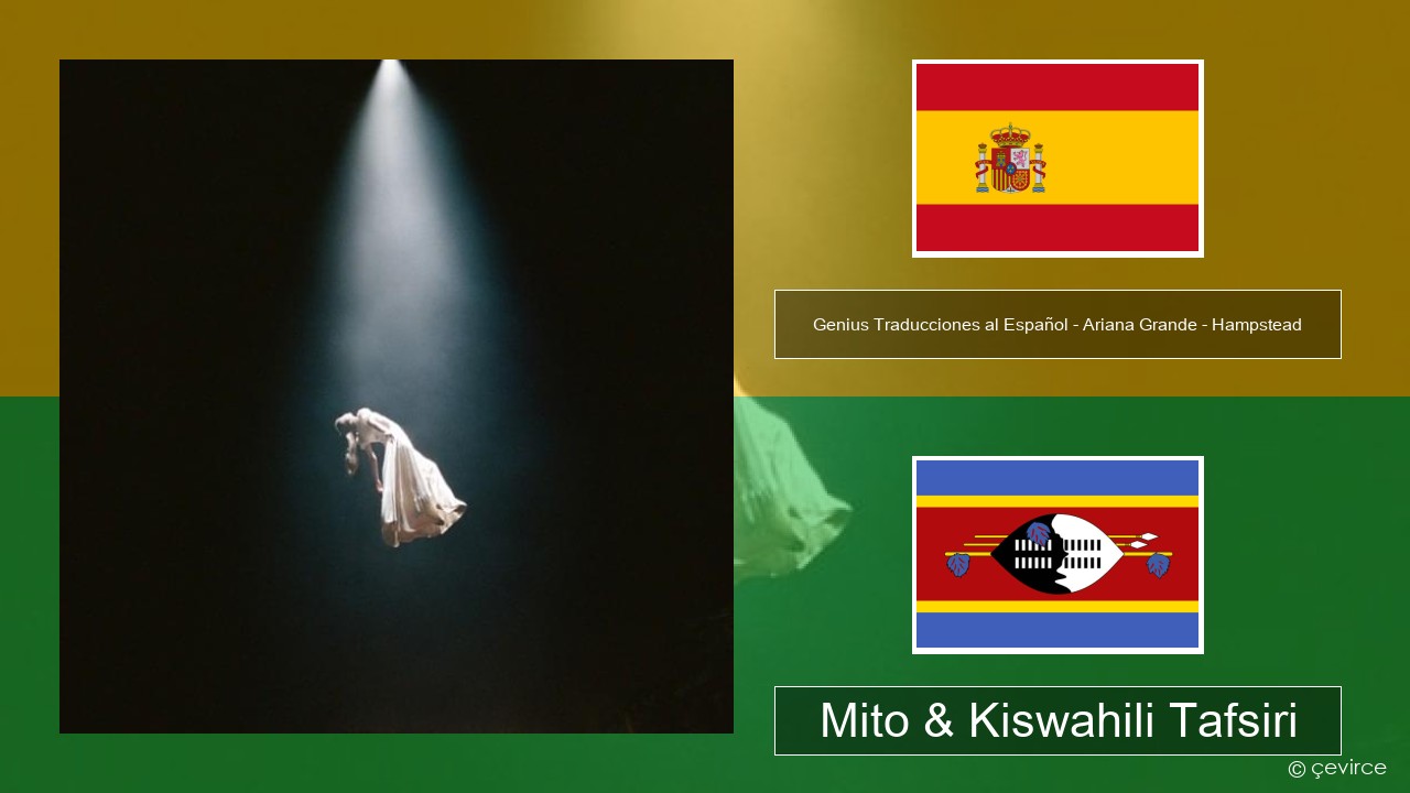 Genius Traducciones al Español – Ariana Grande – Hampstead (Traducción al Español) Kihispania Mito & Kiswahili Tafsiri