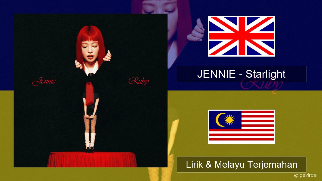 JENNIE – Starlight Francais Lirik & Melayu (Malay) Terjemahan