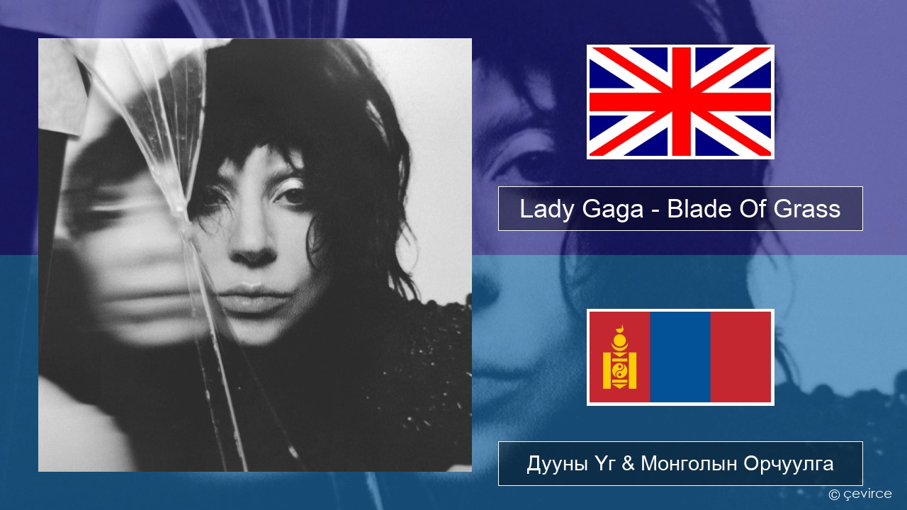 Lady Gaga – Blade Of Grass Англи хэл Дууны Үг & Монголын Орчуулга