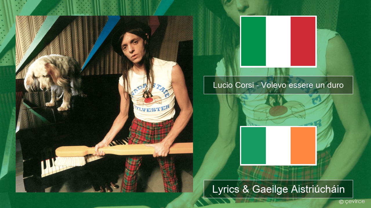 Lucio Corsi – Volevo essere un duro Iodáilis Lyrics & Gaeilge Aistriúcháin