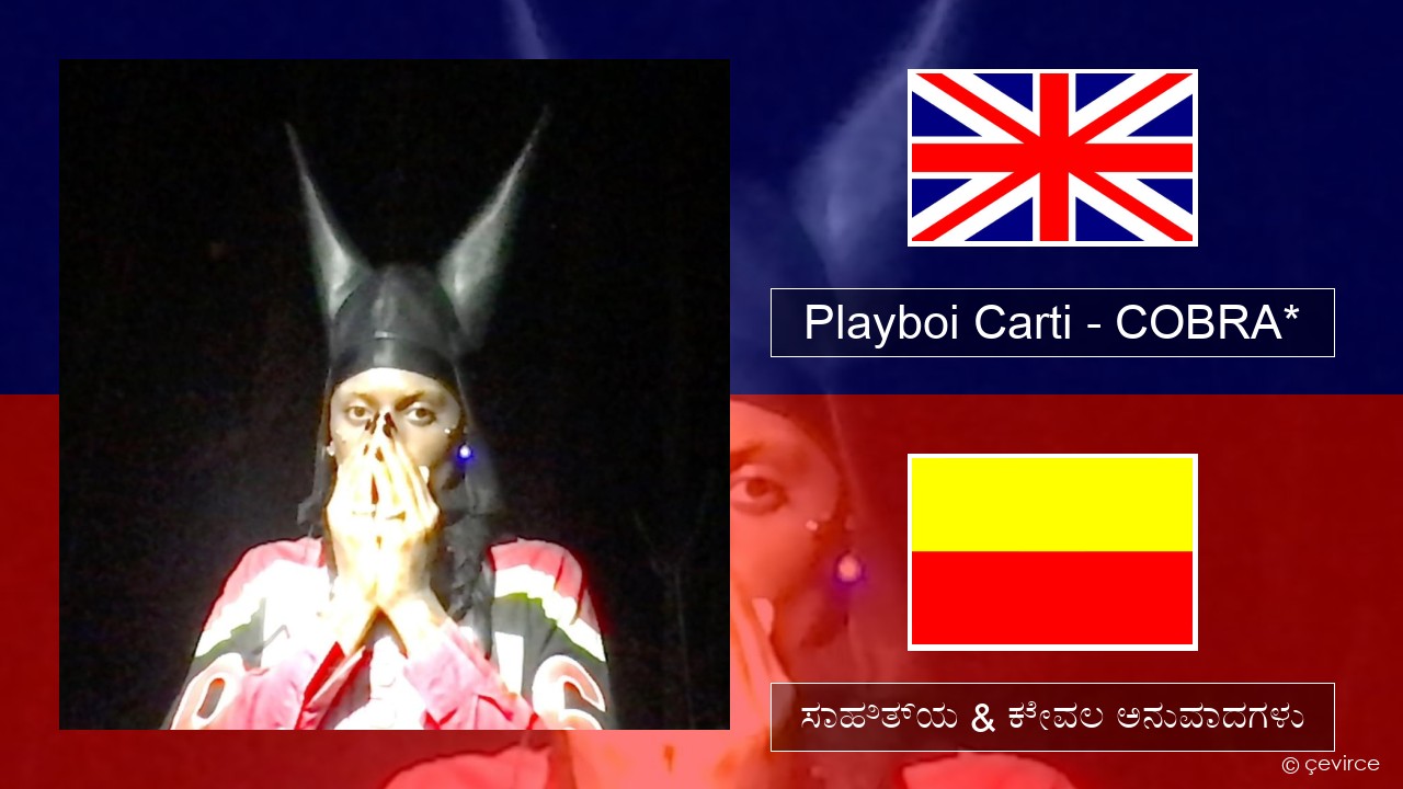 Playboi Carti – COBRA* ಇಂಗ್ಲೀಷ್ ಸಾಹಿತ್ಯ & ಕೇವಲ ಅನುವಾದಗಳು