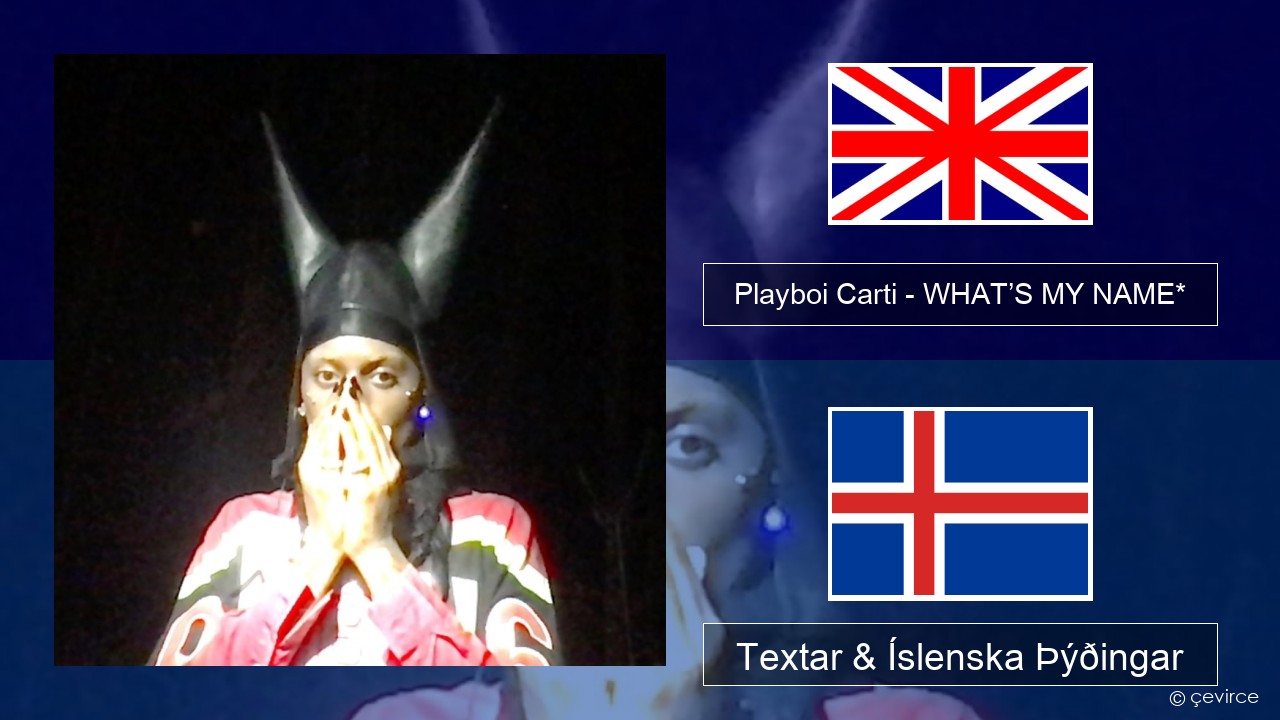 Playboi Carti – WHAT’S MY NAME* Íslenska Textar & Íslenska Þýðingar