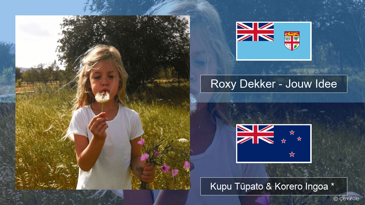 Roxy Dekker – Jouw Idee Kamupene Kupu Tūpato & Korero Ingoa *