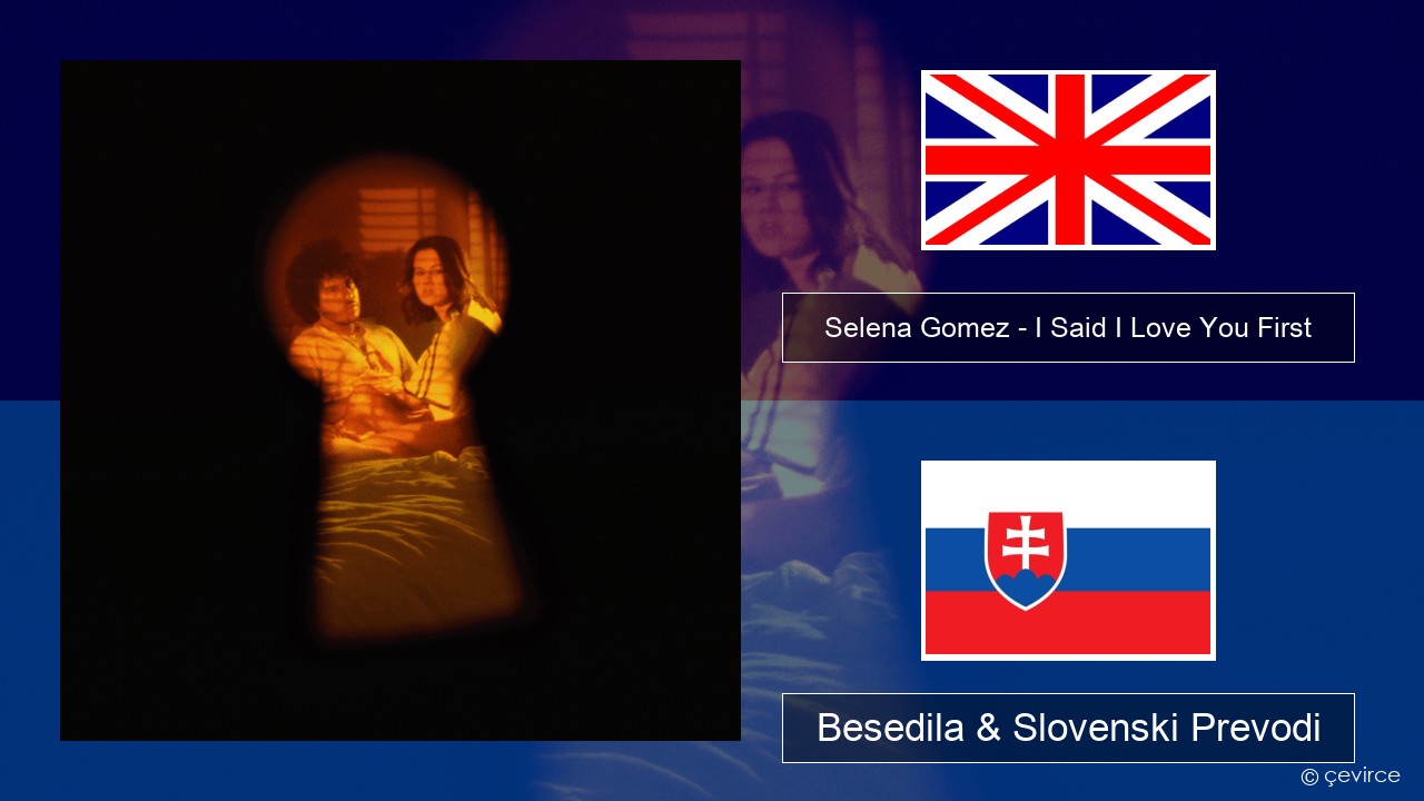 Selena Gomez – I Said I Love You First Slovenščina Besedila & Slovenski Prevodi