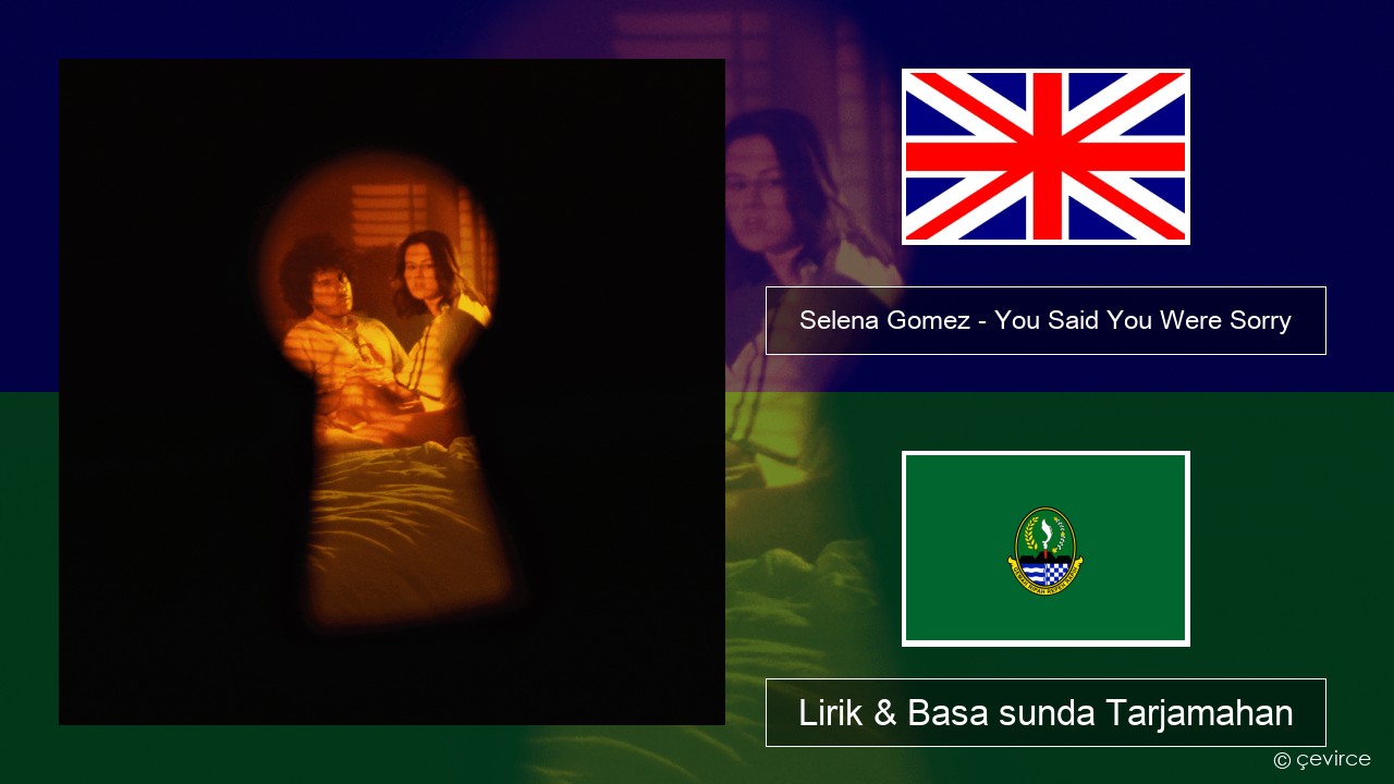 Selena Gomez – You Said You Were Sorry Basa inggris Lirik & Basa sunda Tarjamahan