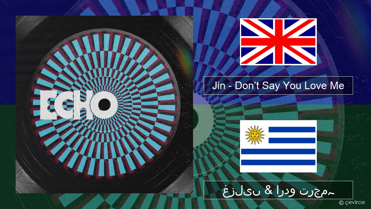 Jin (진) – Don’t Say You Love Me انگریزی غزلیں & اردو ترجمہ
