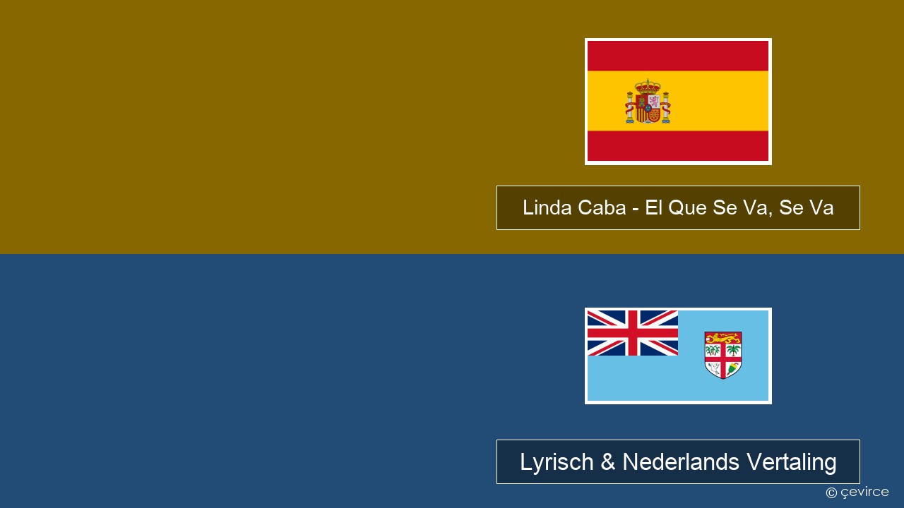 Linda Caba – El Que Se Va, Se Va Spaans Lyrisch & Nederlands Vertaling