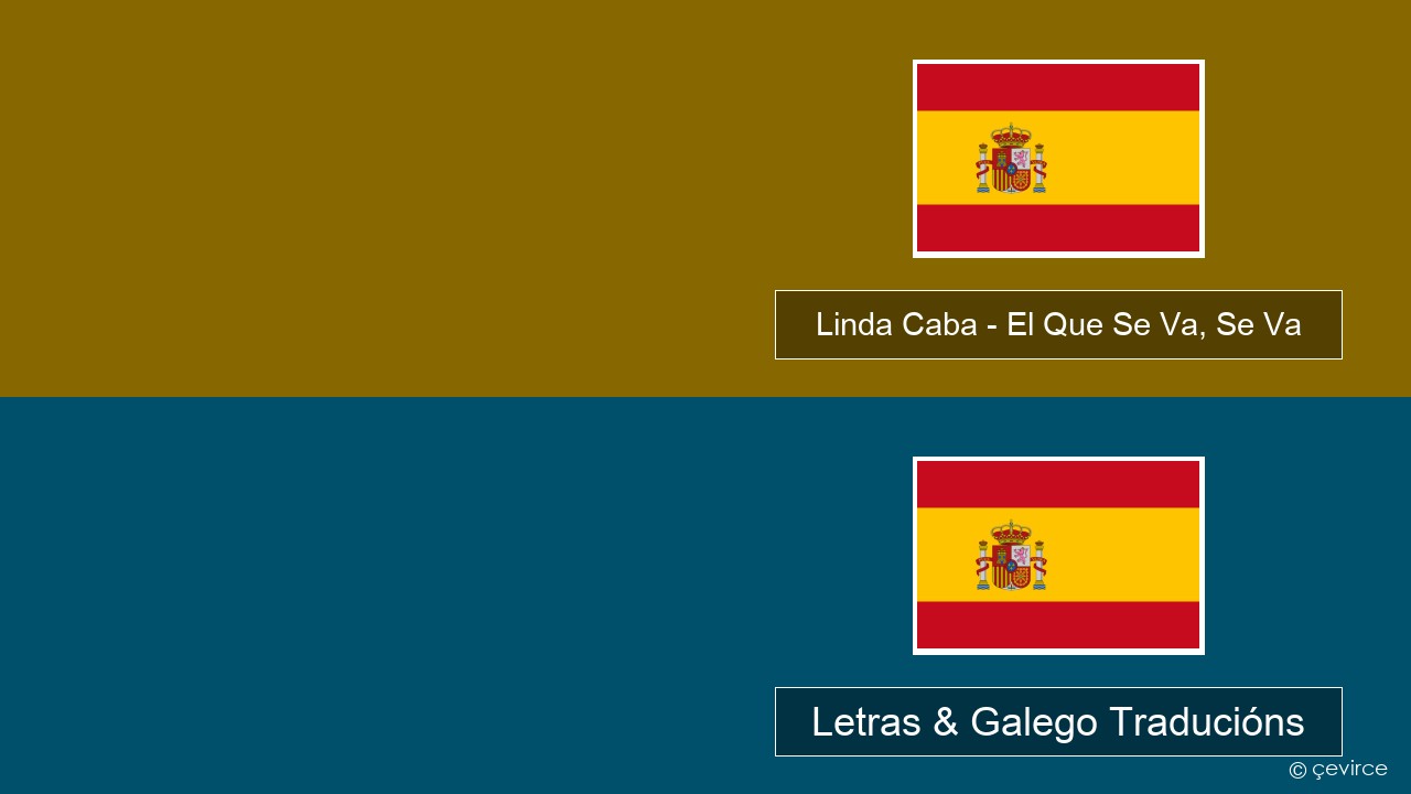 Linda Caba – El Que Se Va, Se Va Español Letras & Galego Traducións
