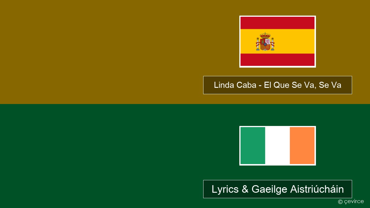 Linda Caba – El Que Se Va, Se Va Spáinnis Lyrics & Gaeilge Aistriúcháin