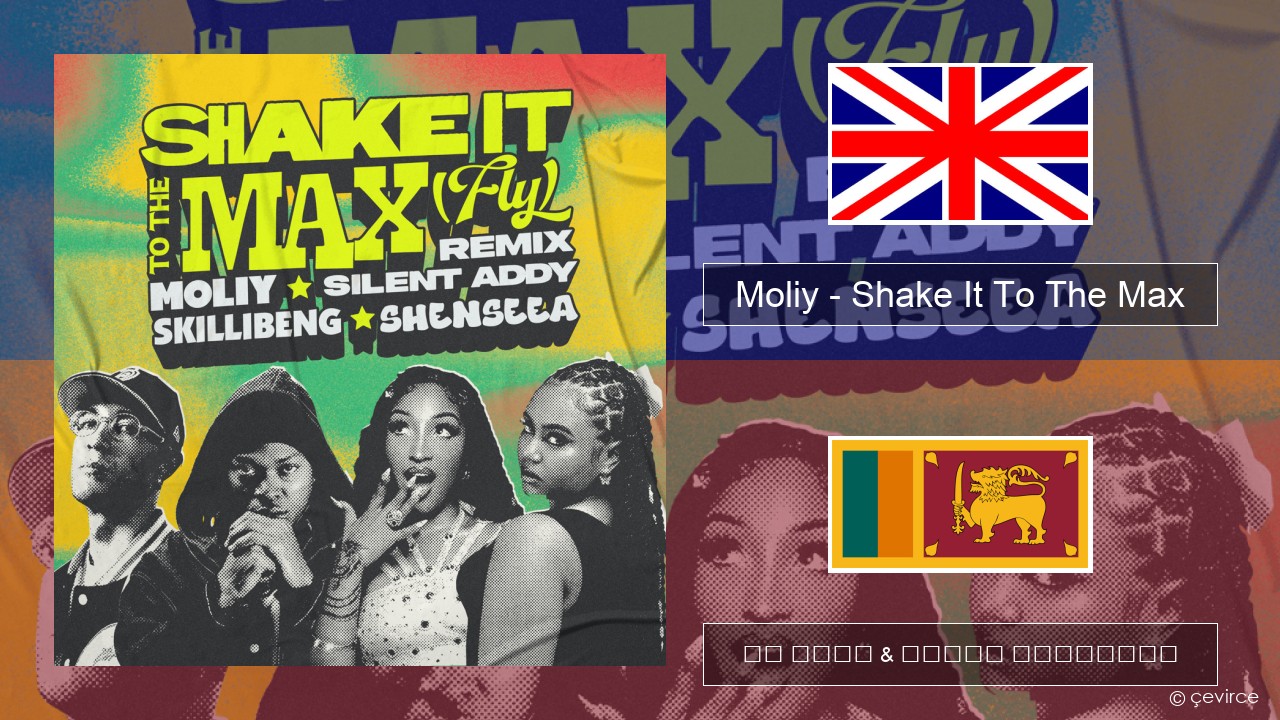 Moliy – Shake It To The Max (Skillibeng & Shenseea Remix) ඉංග්රීසි පද රචනය & සිංහල පරිවර්තන