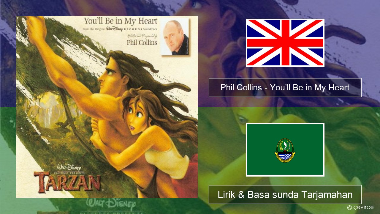 Phil Collins – You’ll Be in My Heart Basa inggris Lirik & Basa sunda Tarjamahan