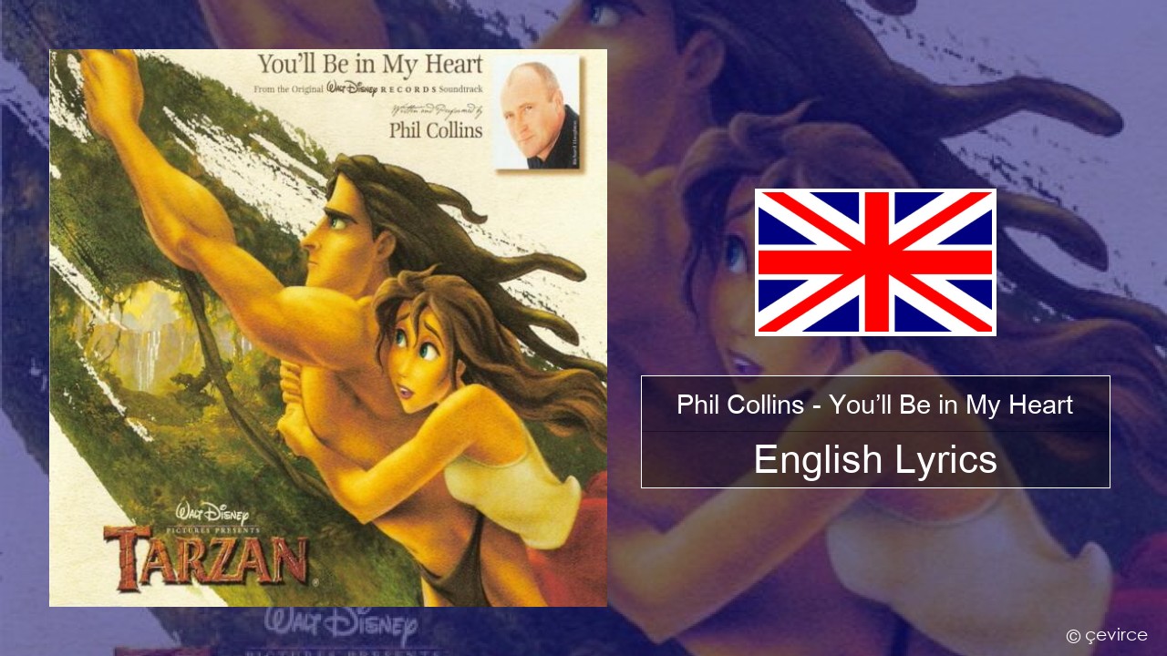 Phil Collins – You’ll Be in My Heart English Lyrics