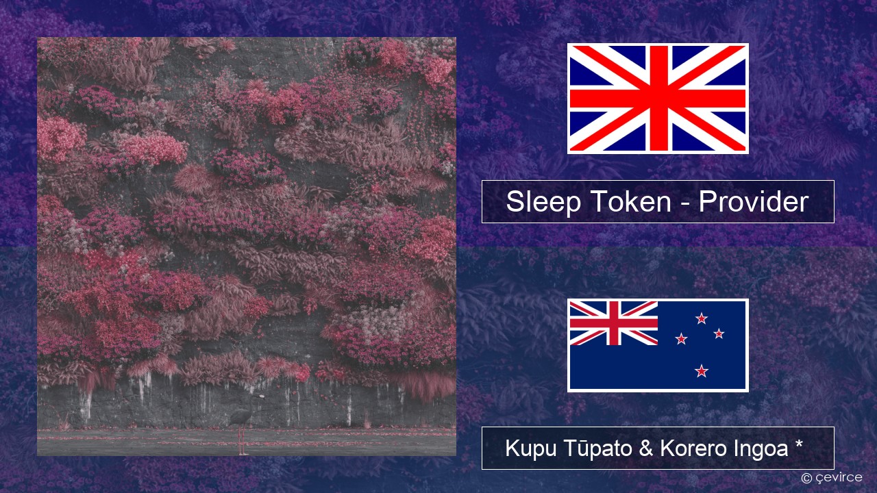 Sleep Token – Provider Ingoa *  Kupu Tūpato & Korero Ingoa *