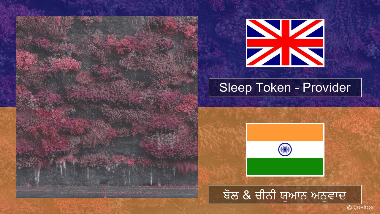 Sleep Token – Provider (ਈ-ਕਰੋਮ) ਬੋਲ & ਚੀਨੀ ਯੁਆਨ ਅਨੁਵਾਦ