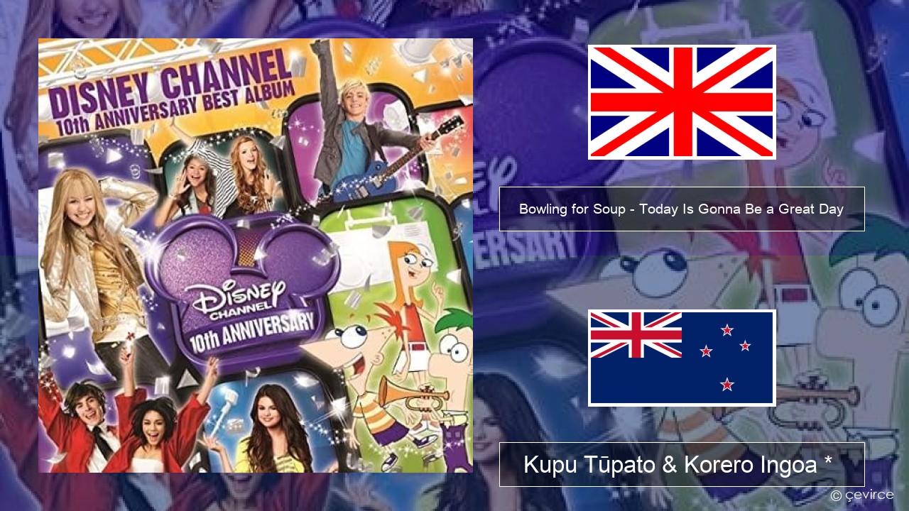 Bowling for Soup – Today Is Gonna Be a Great Day (Theme Song to Phineas and Ferb) Ingoa *  Kupu Tūpato & Korero Ingoa *