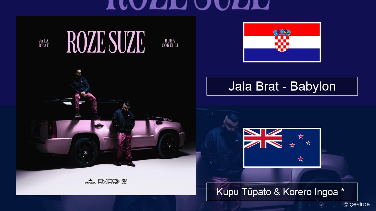 Jala Brat – Babylon Kamupene Kupu Tūpato & Korero Ingoa *