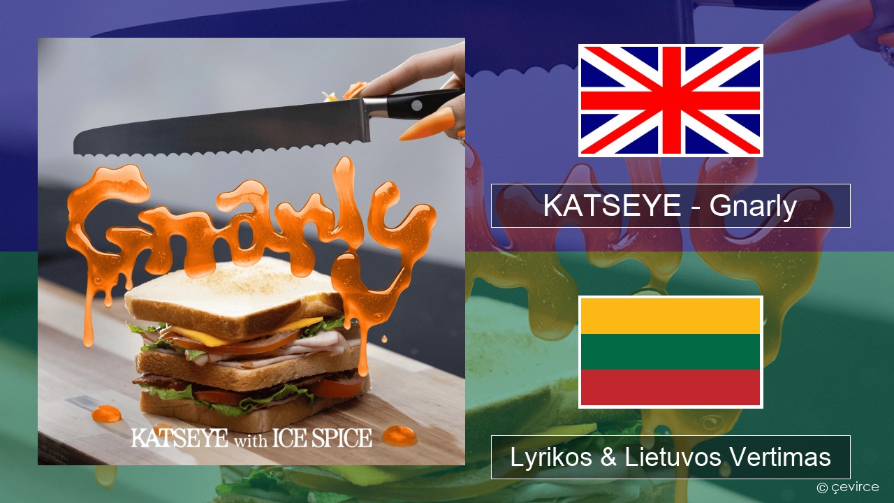 KATSEYE – Gnarly (Ice Spice Remix) Anglų Lyrikos & Lietuvos Vertimas