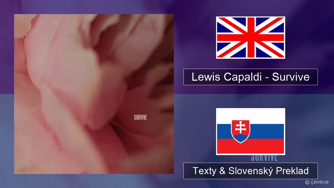 Lewis Capaldi – Survive Anglický Texty & Slovenský Preklad