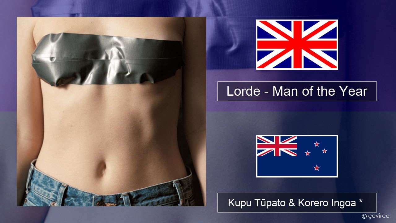 Lorde – Man of the Year Ingoa *  Kupu Tūpato & Korero Ingoa *
