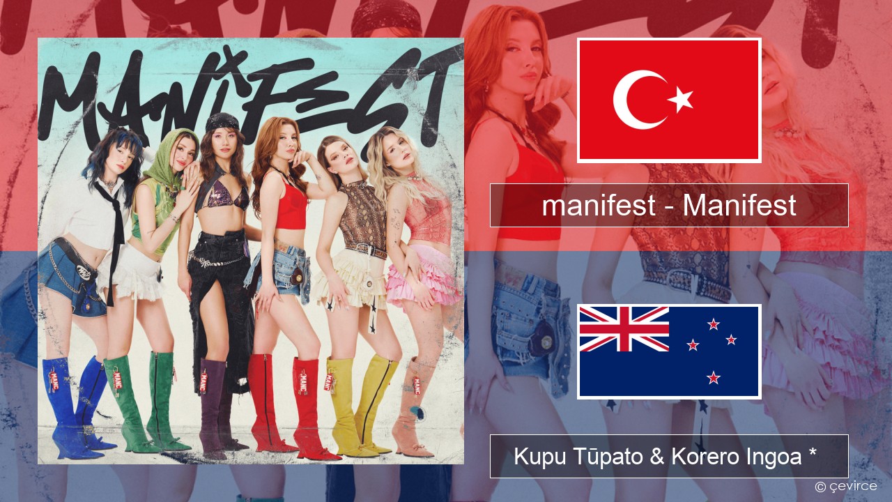 manifest – Manifest Reo tiamana Kupu Tūpato & Korero Ingoa *