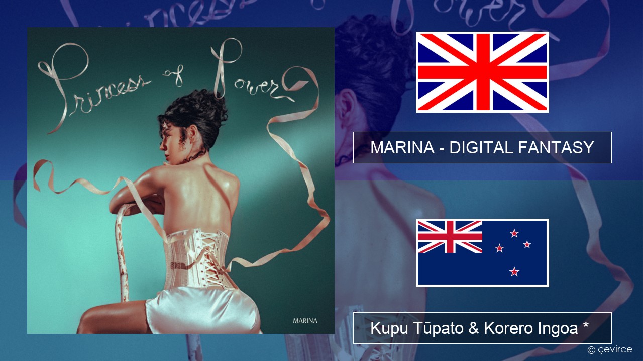 MARINA – DIGITAL FANTASY Ingoa *  Kupu Tūpato & Korero Ingoa *