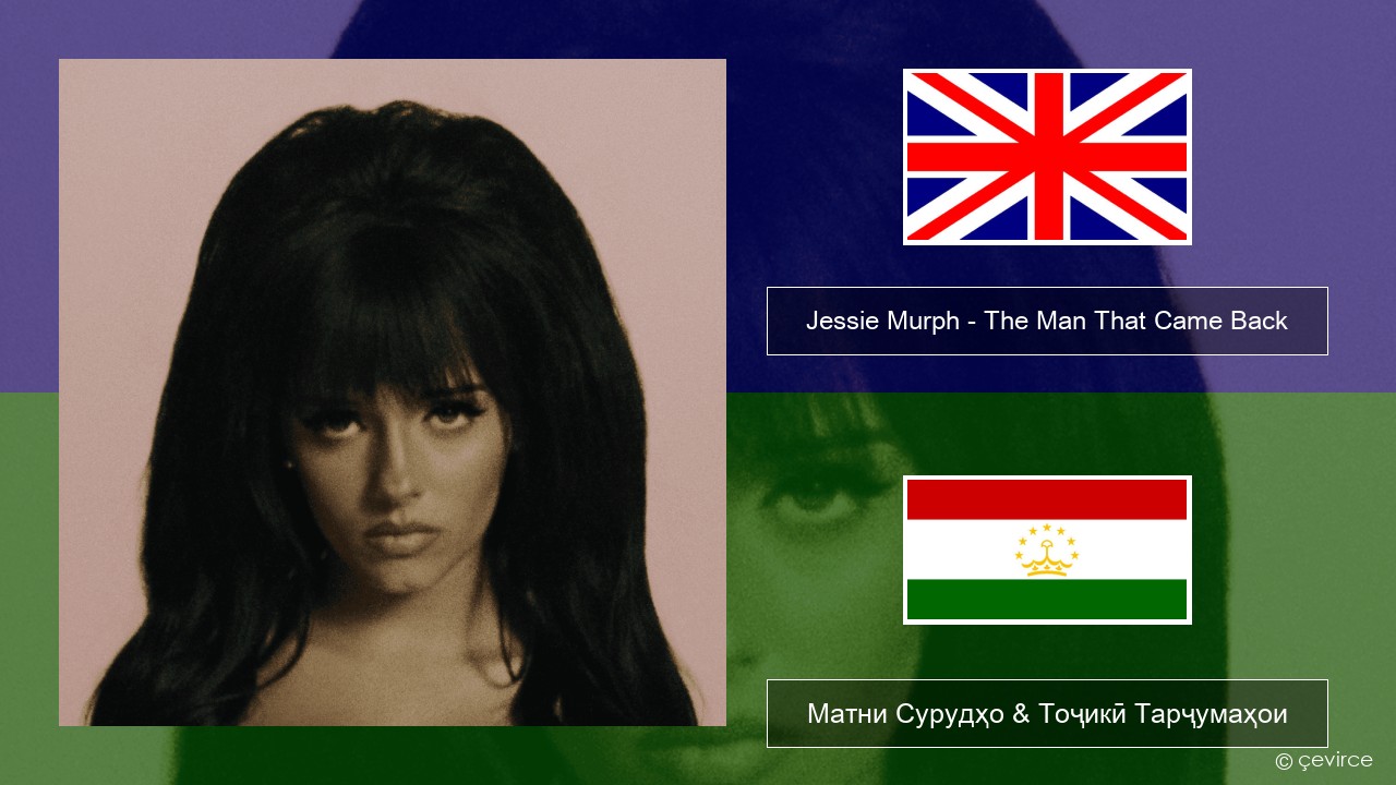 Jessie Murph – The Man That Came Back English Матни Сурудҳо & Тоҷикӣ Тарҷумаҳои