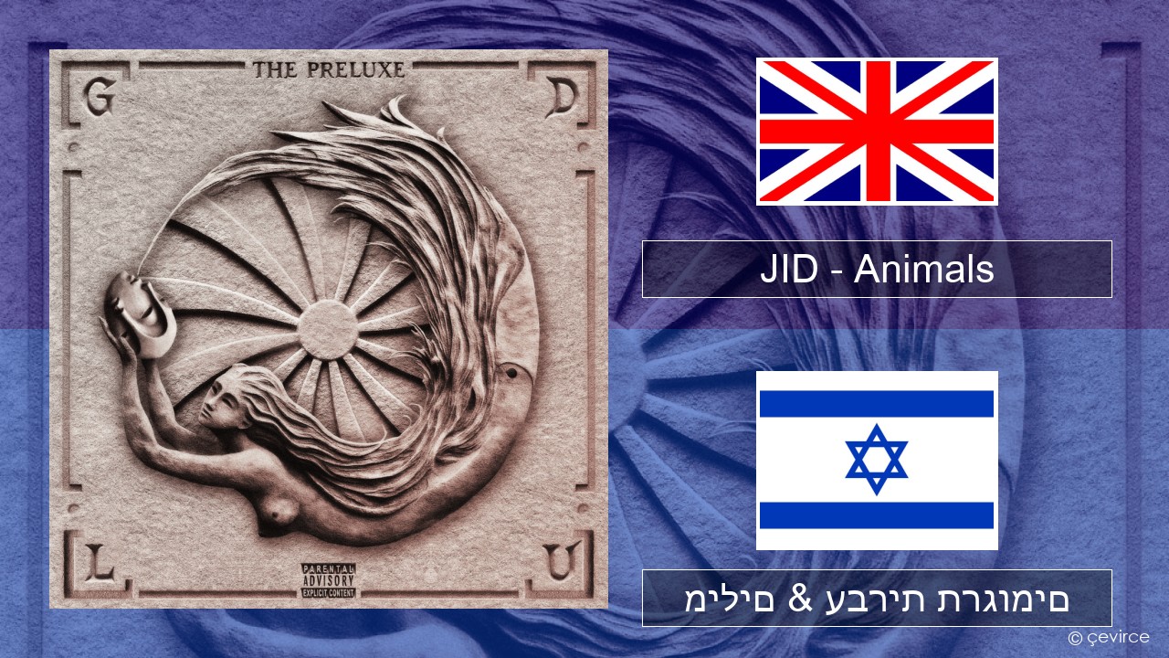 JID – Animals (Pt. I) אנגלית מילים & עברית תרגומים