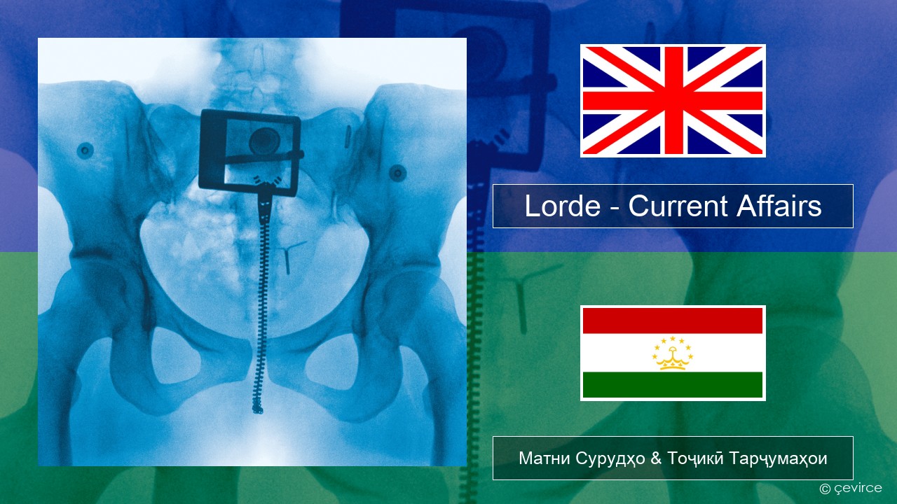 Lorde – Current Affairs English Матни Сурудҳо & Тоҷикӣ Тарҷумаҳои