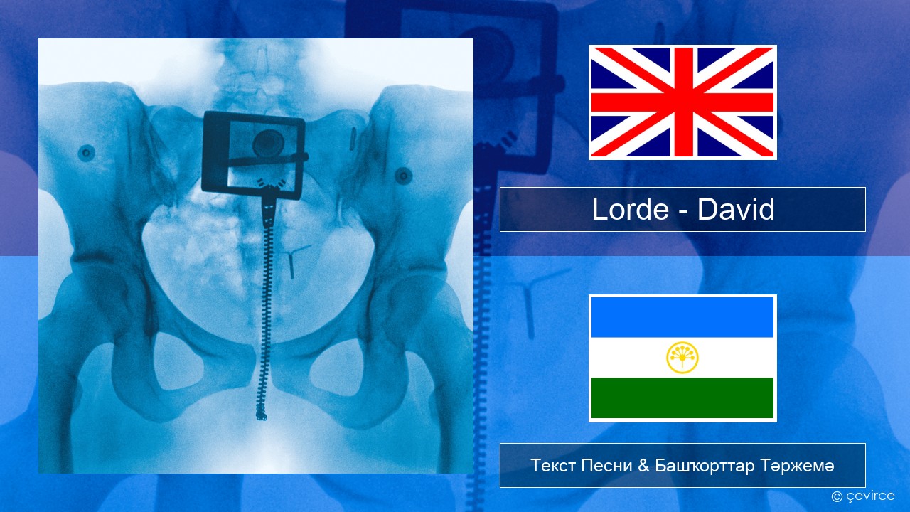 Lorde – David Инглиз Текст Песни & Башҡорттар Тәржемә