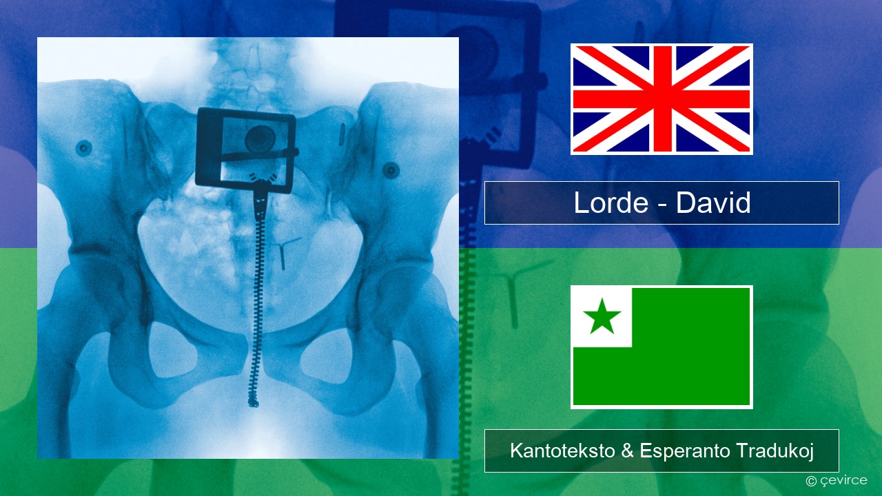 Lorde – David La angla Kantoteksto & Esperanto Tradukoj