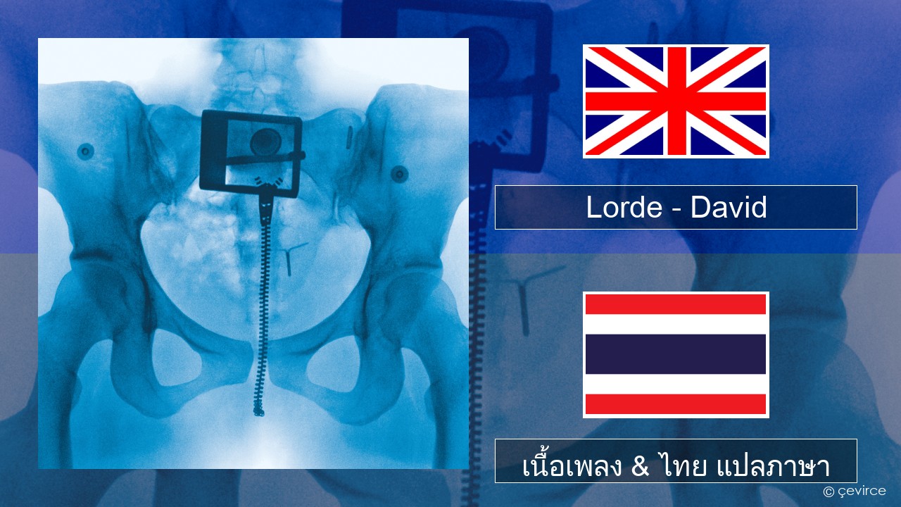 Lorde – David ภาษาไทย เนื้อเพลง & ไทย แปลภาษา