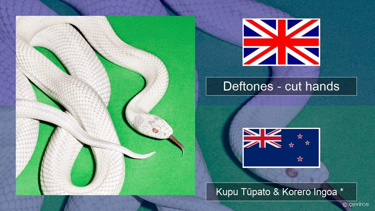 Deftones – cut hands Ingoa * Kupu Tūpato & Korero Ingoa *