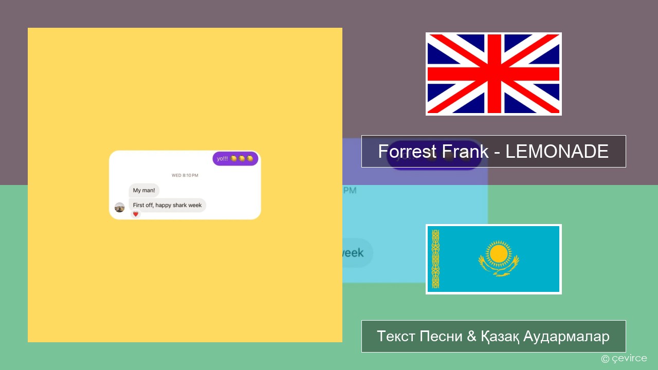 Forrest Frank – LEMONADE Ағылшын Текст Песни & Қазақ Аудармалар