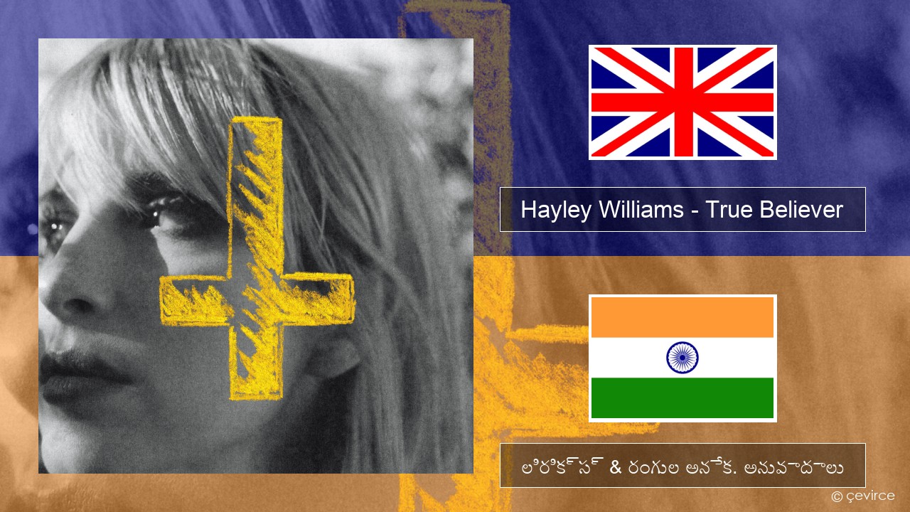 Hayley Williams – True Believer ఆంగ్ల లిరిక్స్ & రంగుల అనేక. అనువాదాలు