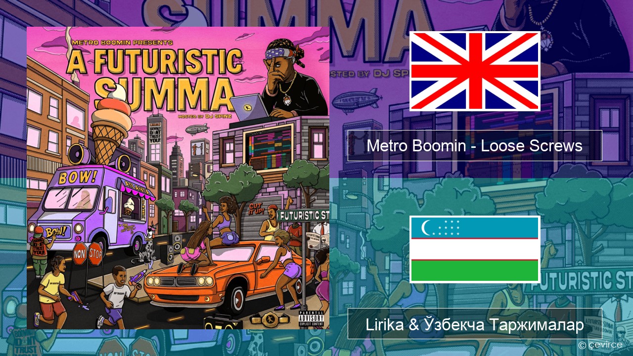 Metro Boomin – Loose Screws Инглиз тили Lirika & Ўзбекча (Кирил) Таржималар