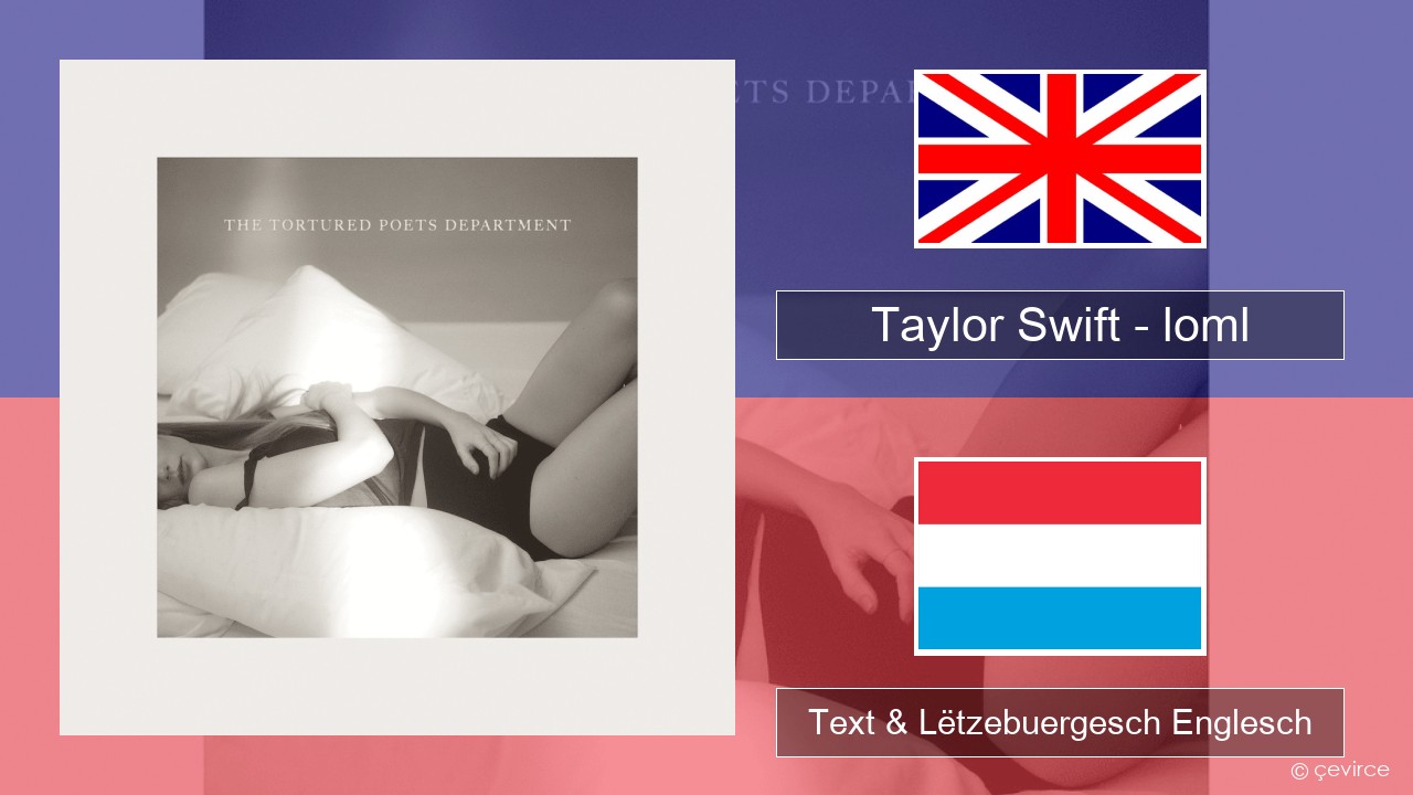 Taylor Swift – loml Englisch Text & Lëtzebuergesch Englesch