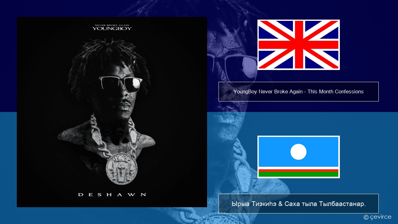 YoungBoy Never Broke Again – This Month Confessions Английскай Ырыа Тиэкиһэ & Саха тыла Тылбаастанар.