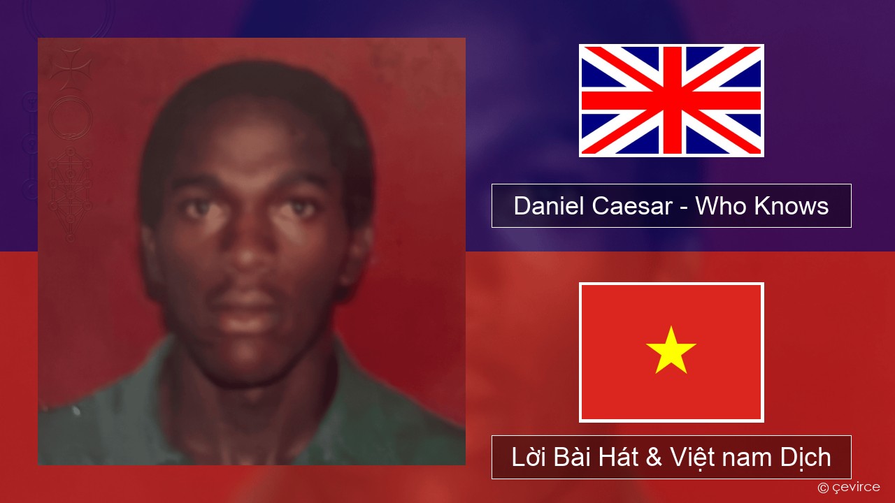 Daniel Caesar – Who Knows Tiếng anh Lời Bài Hát & Việt nam Dịch